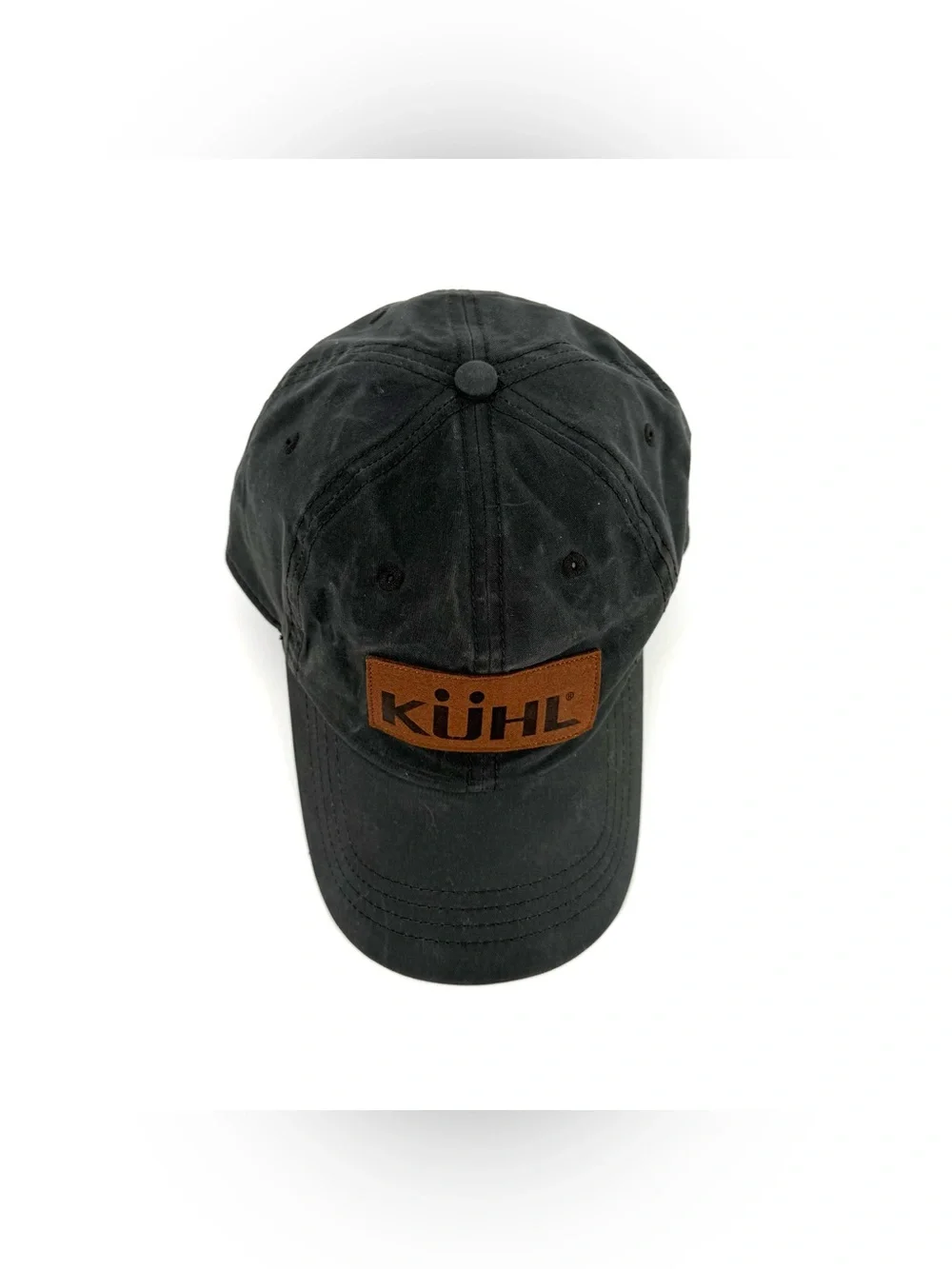 Kuhl The Outlaw Waxed Hat Gray Logo Adjustable Baseball Cap Outdoor Rugged